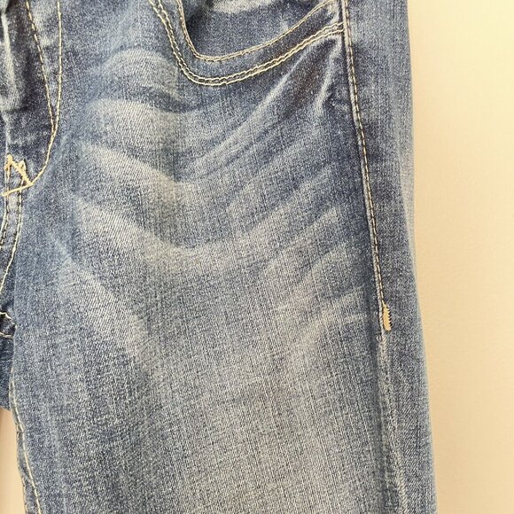 Dang Chicks Glorya Jeans Women’s 29x32 Boot Cut Stars and Stripes Pockets Blue - Picture 13 of 14